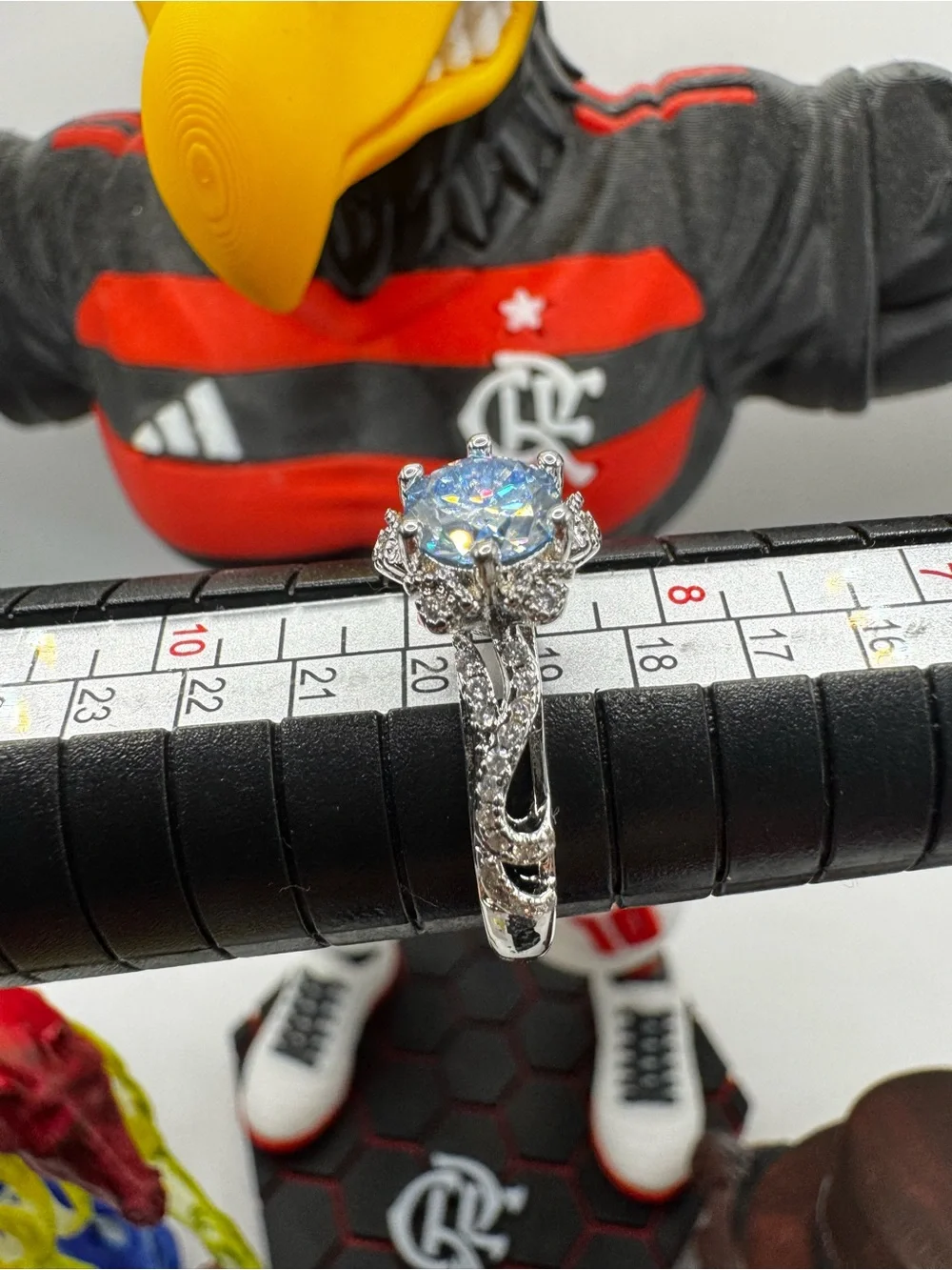 Moissanite 1.0ct Ice Blue Ring - Men Accessories
